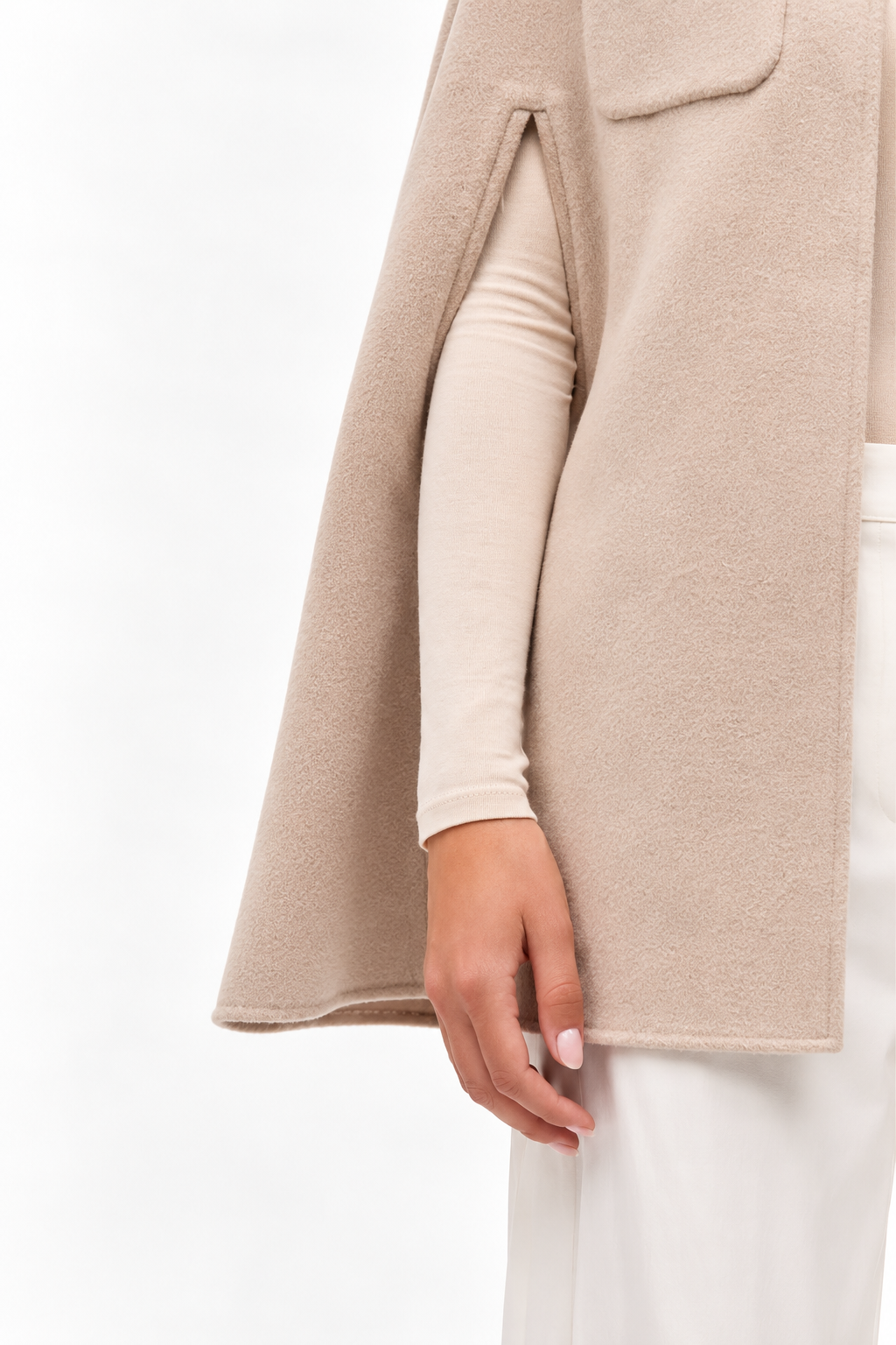 The Pierre Oatmeal Cape Coat | Women’s Winter Cape