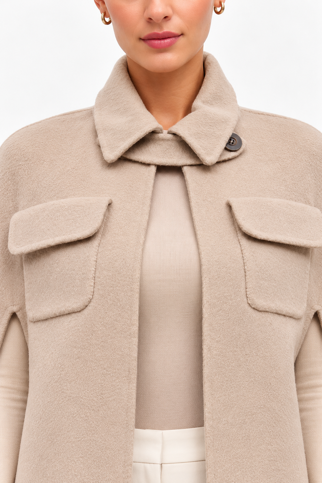 The Pierre Oatmeal Cape Coat | Women’s Winter Cape