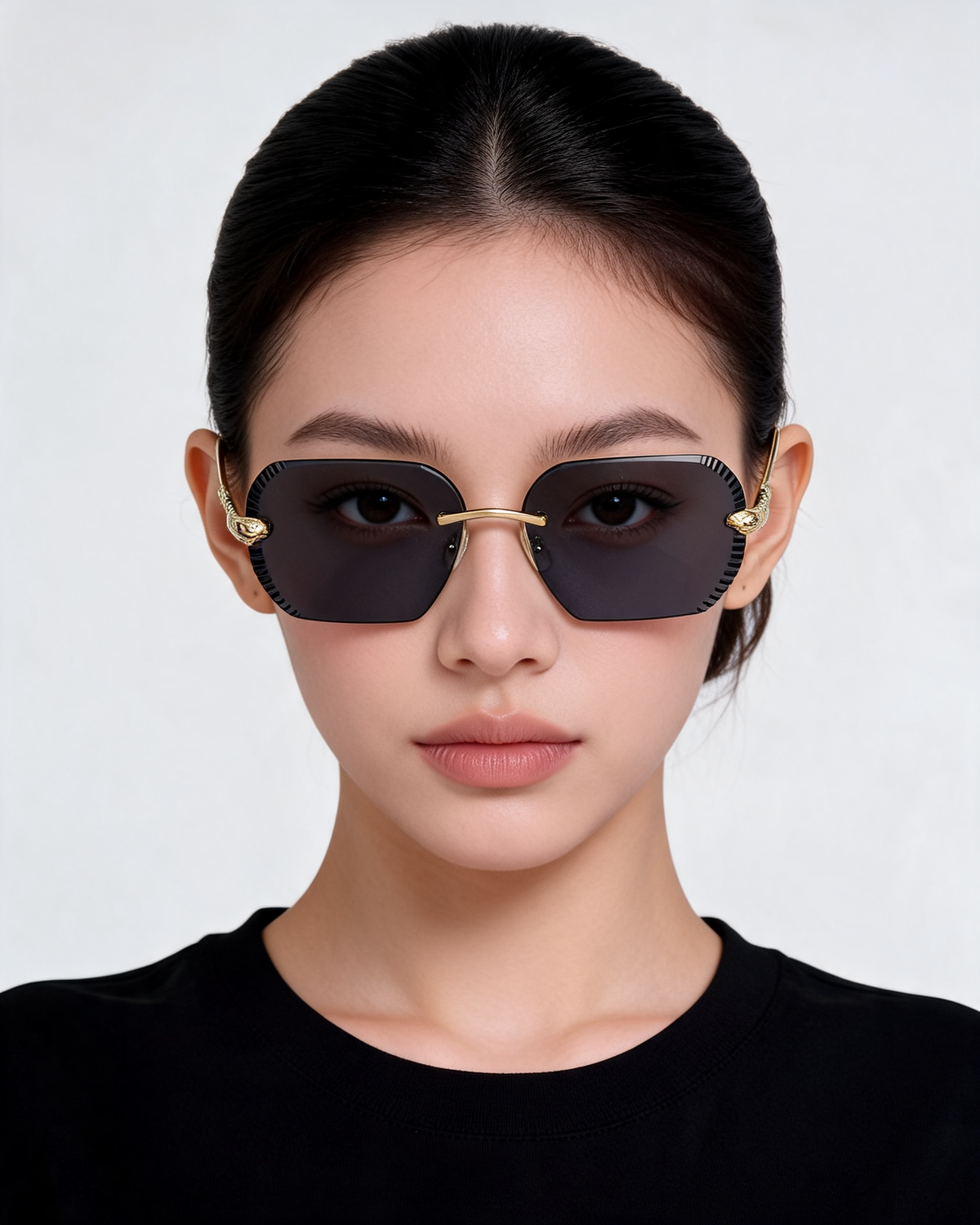 Rimless UV Protective Sunglasses
