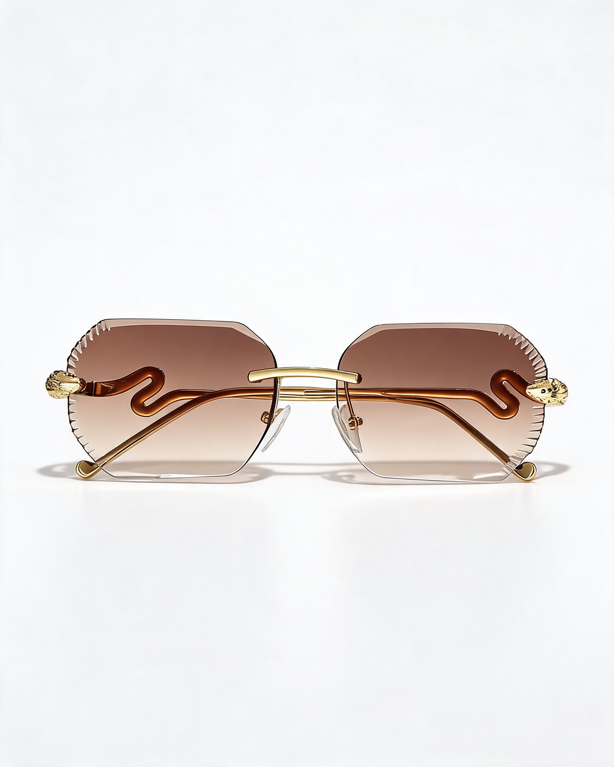 Rimless UV Protective Sunglasses