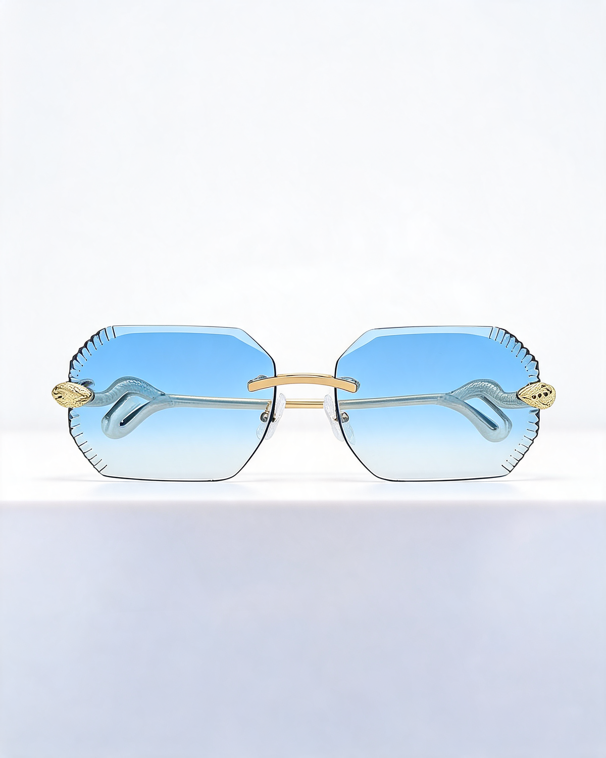 Rimless UV Protective Sunglasses