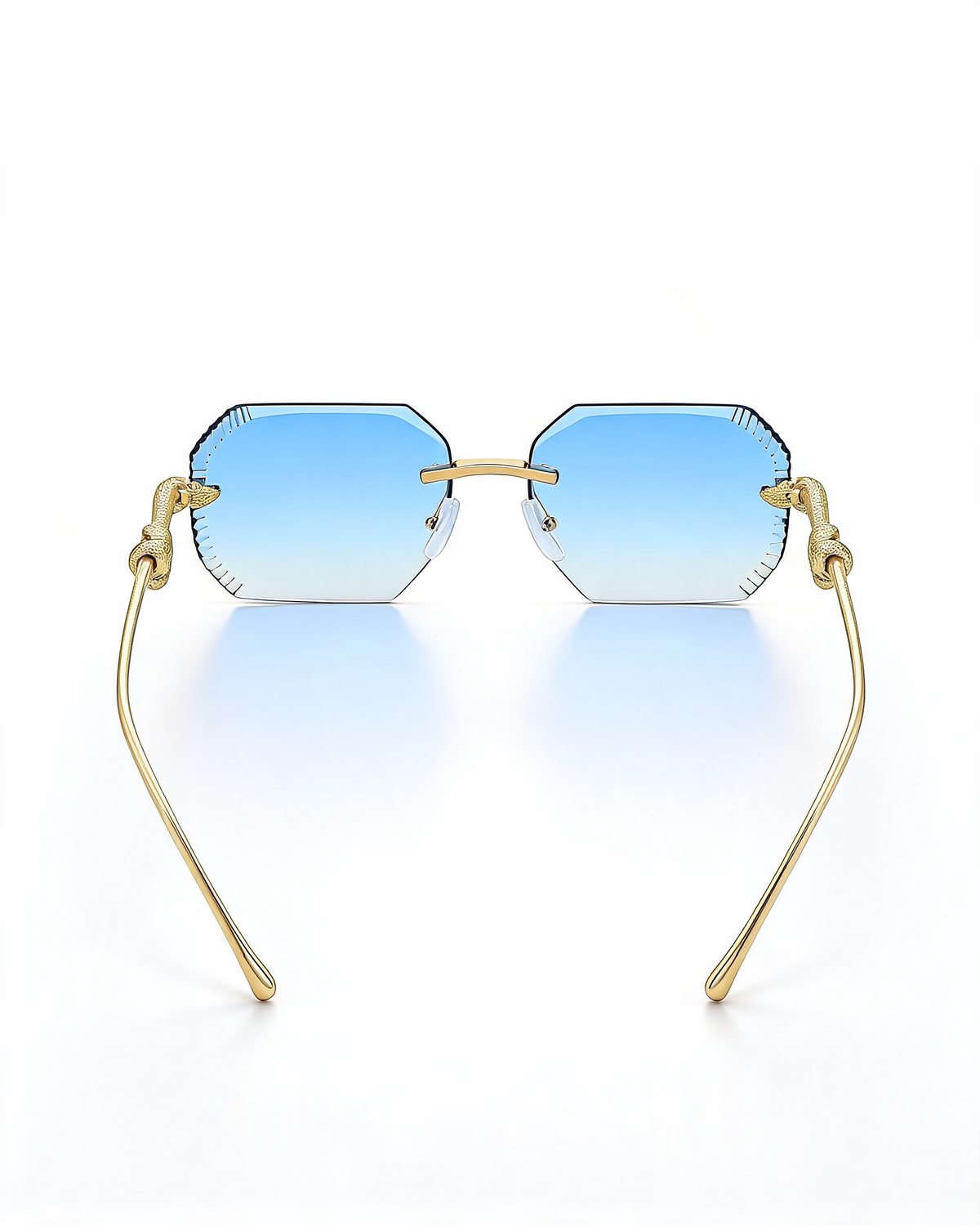 Rimless UV Protective Sunglasses