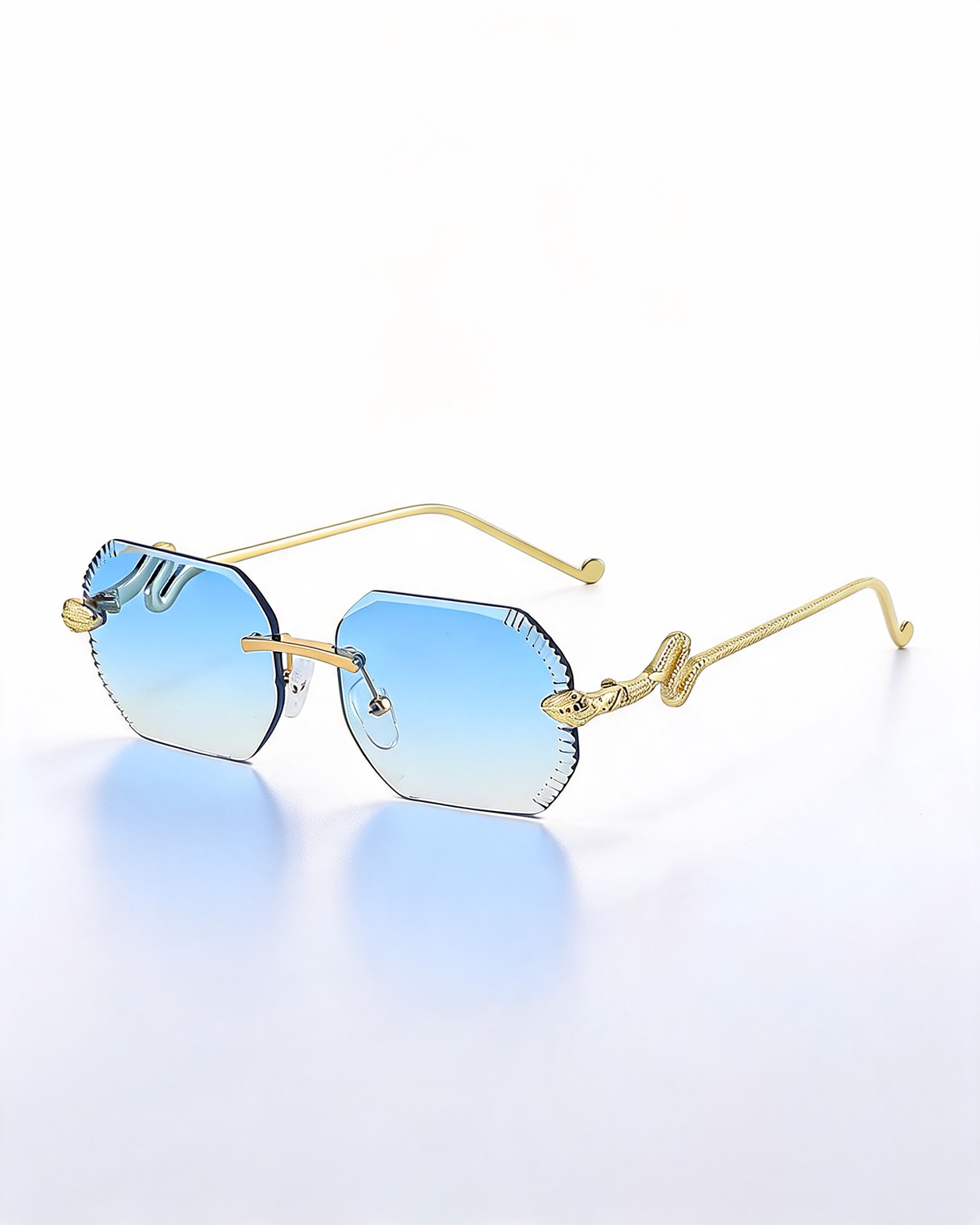 Rimless UV Protective Sunglasses