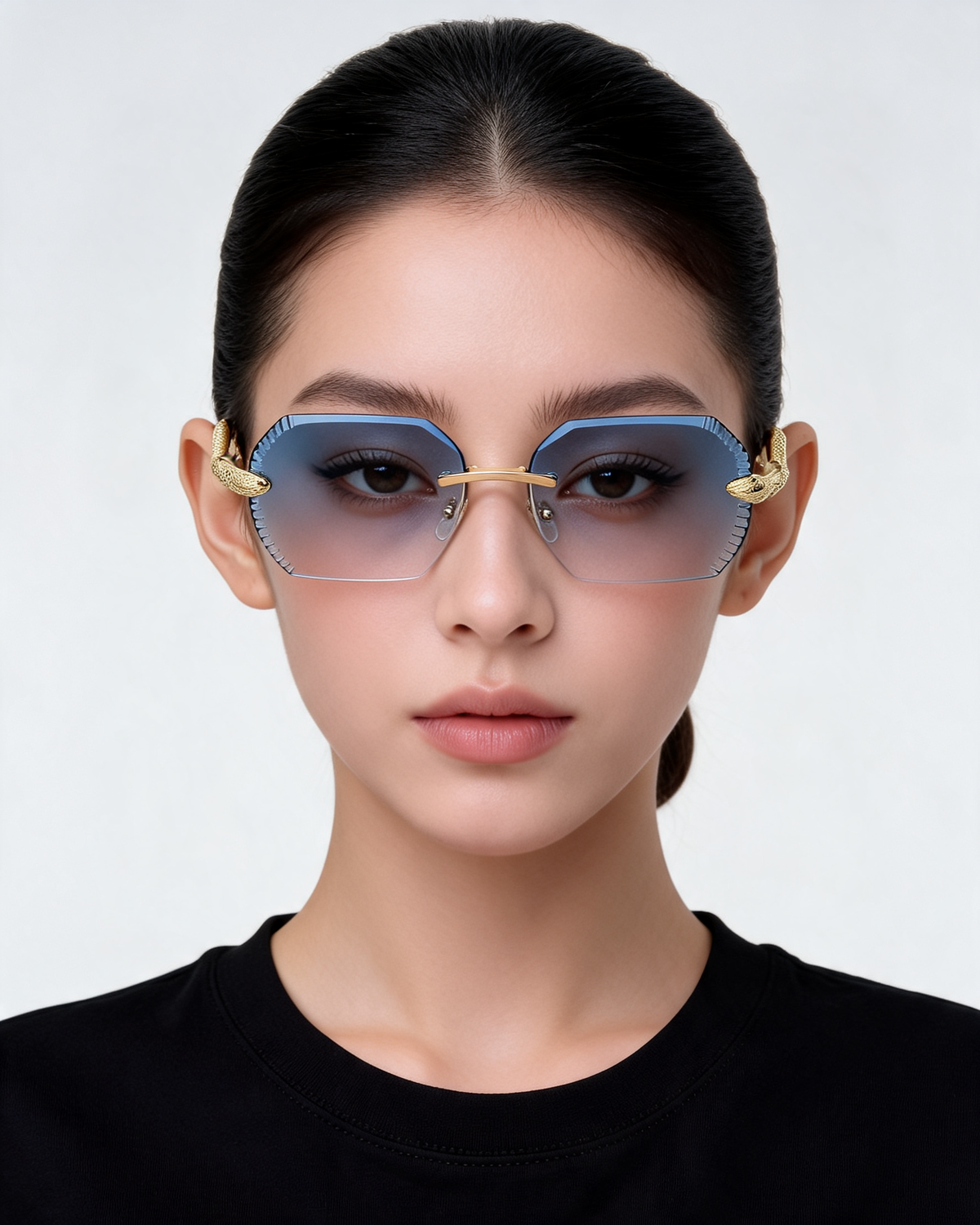 Rimless UV Protective Sunglasses