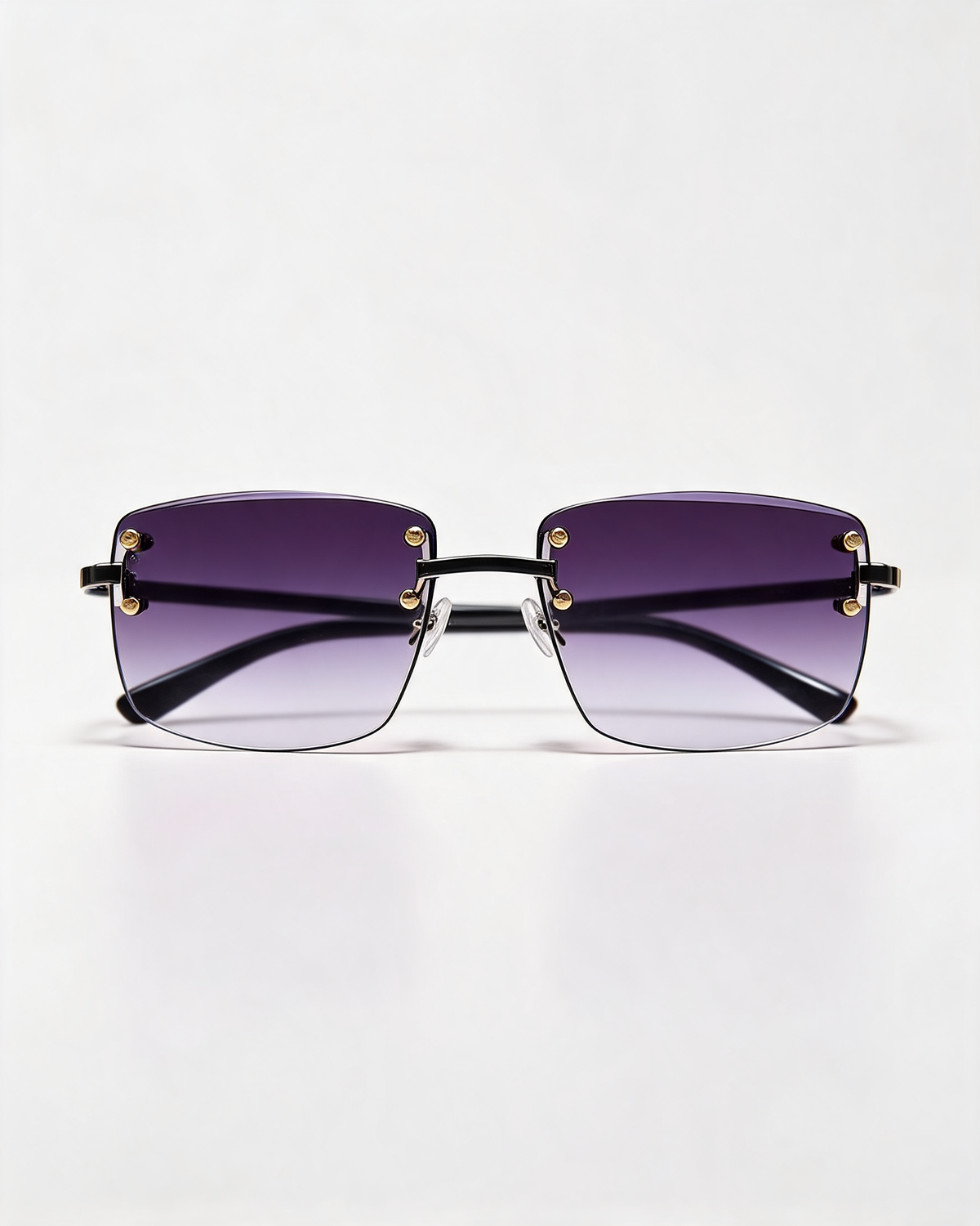 Rimless Gradient Tinted Sunglasses
