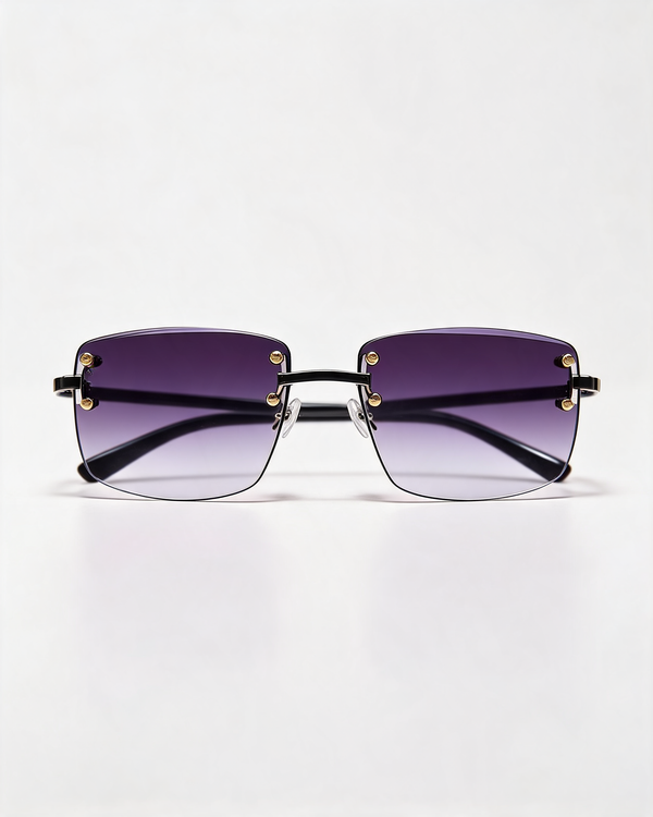 Rimless Gradient Tinted Sunglasses