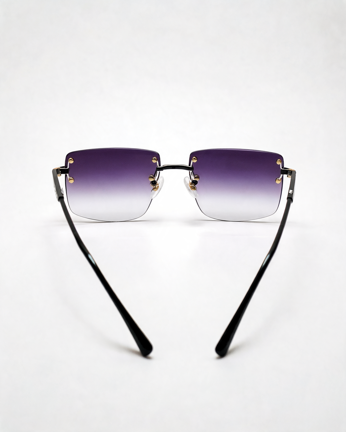 Rimless Gradient Tinted Sunglasses