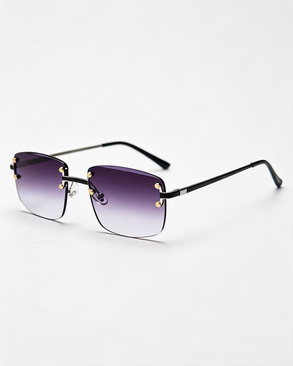 Rimless Gradient Tinted Sunglasses