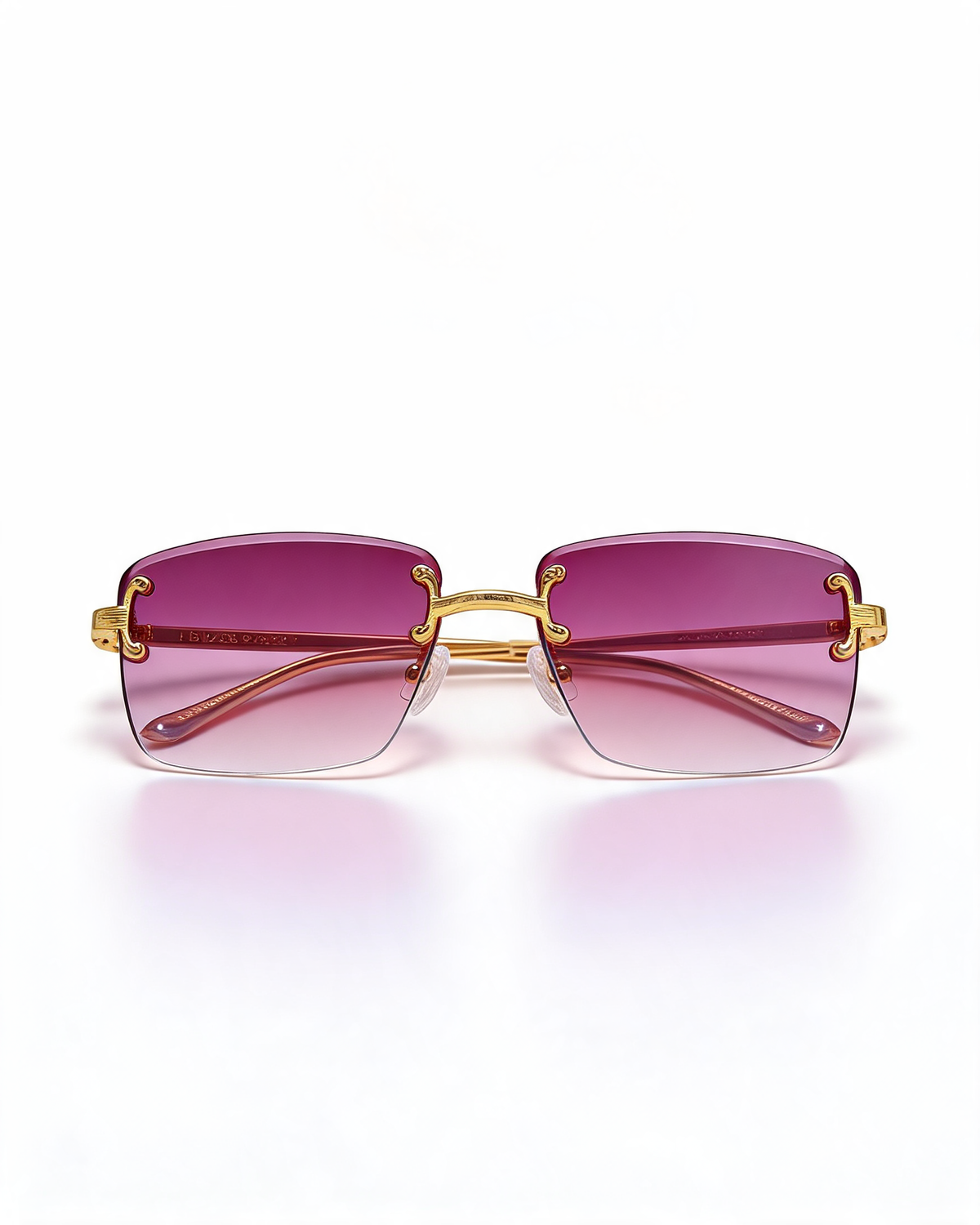 Rimless Gradient Tinted Sunglasses