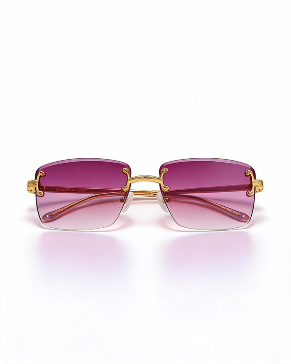 Rimless Gradient Tinted Sunglasses