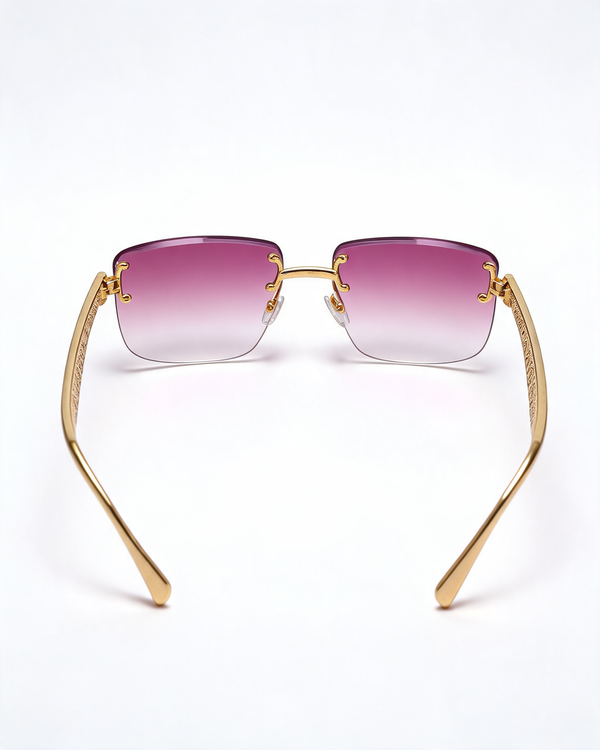 Rimless Gradient Tinted Sunglasses