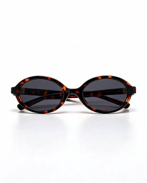 Retro Oval Frame Sunglasses