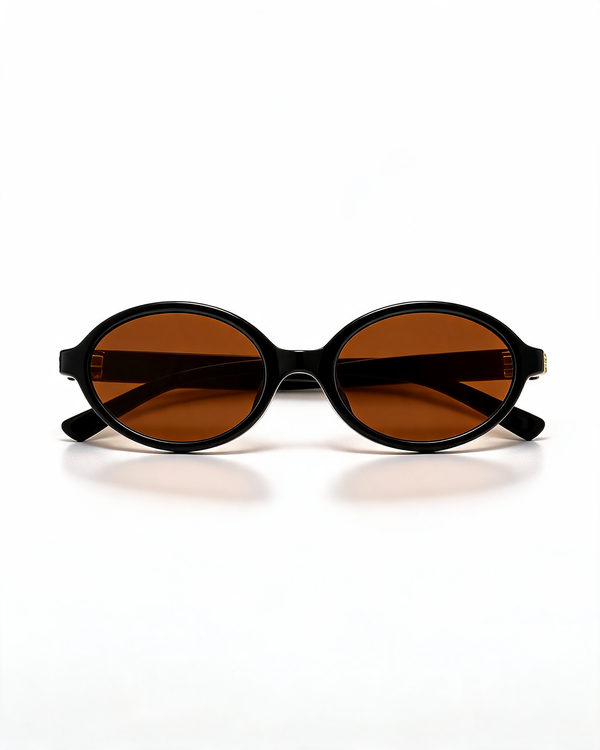 Retro Oval Frame Sunglasses