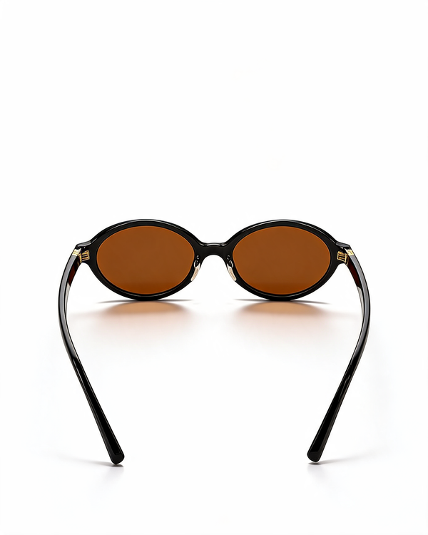 Retro Oval Frame Sunglasses