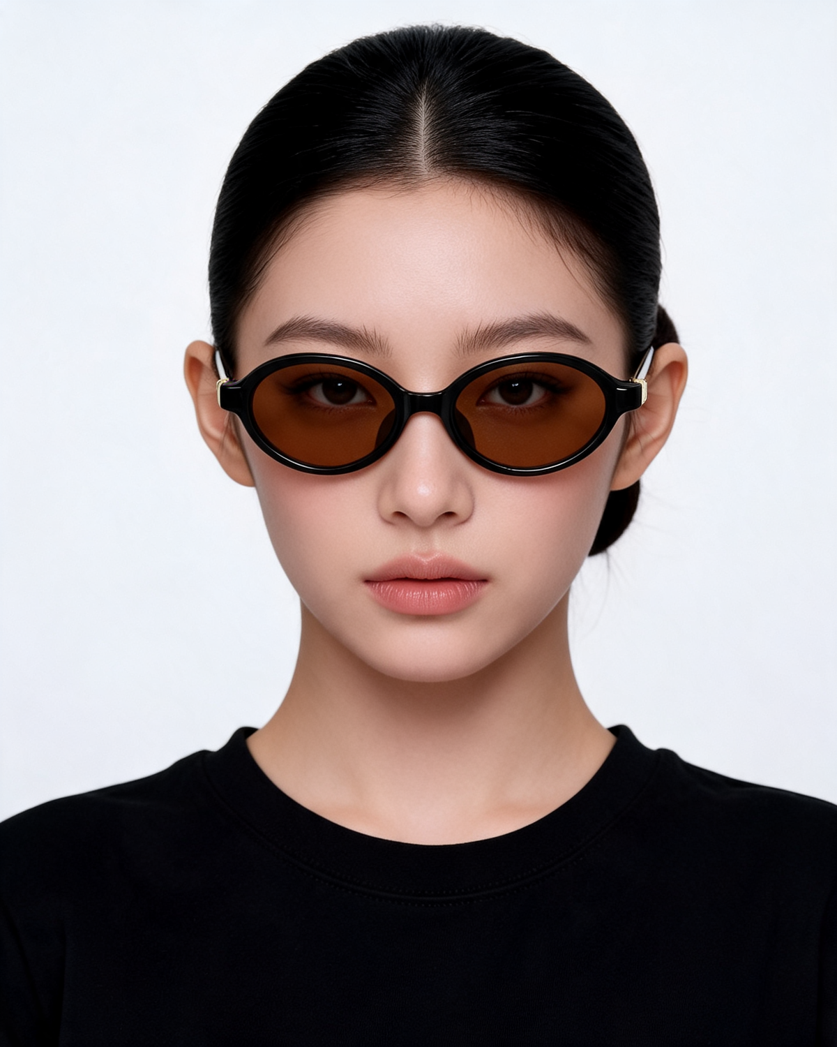 Retro Oval Frame Sunglasses