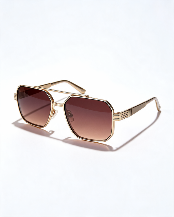 UV Protection Geometric Sunglasses