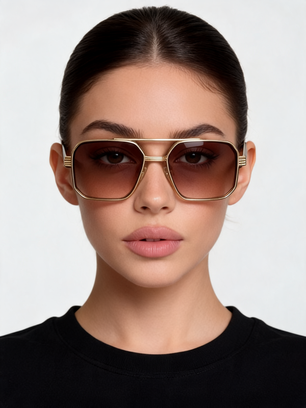 UV Protection Geometric Sunglasses