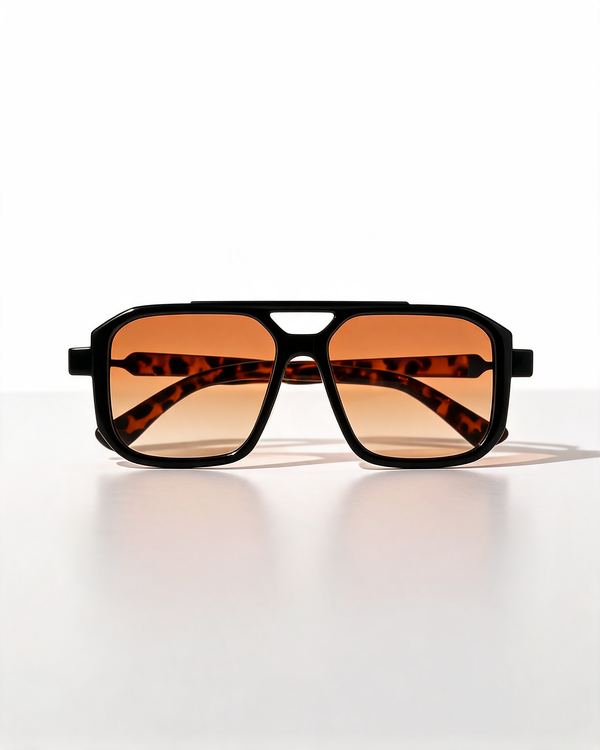 Oversized Square Sunglasses with Gradient Lenses