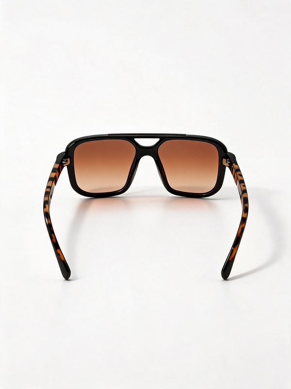 Oversized Square Sunglasses with Gradient Lenses