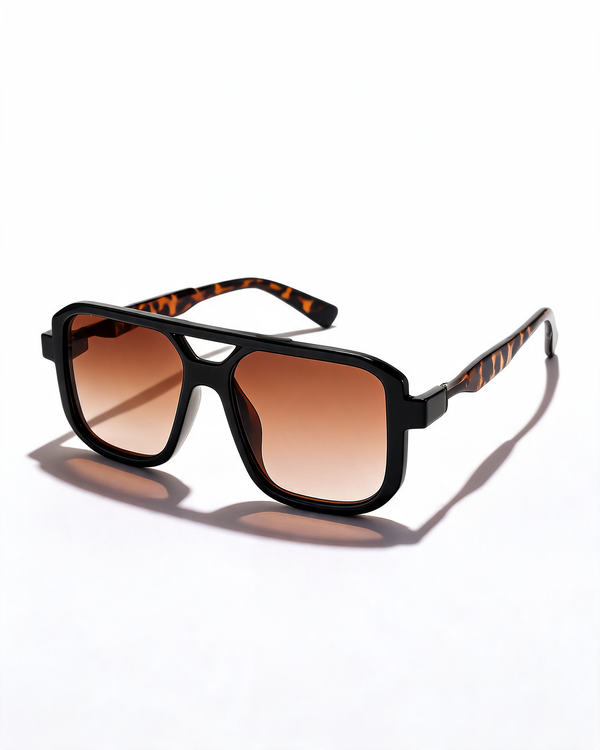 Oversized Square Sunglasses with Gradient Lenses