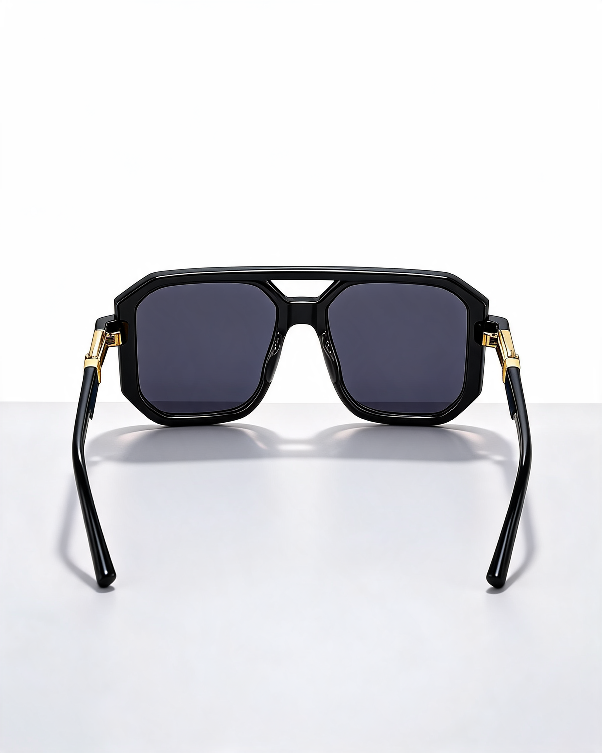 Oversized Square Sunglasses with Gradient Lenses