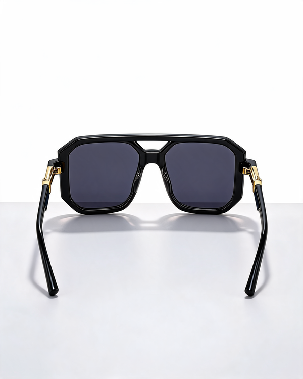 Oversized Square Sunglasses with Gradient Lenses