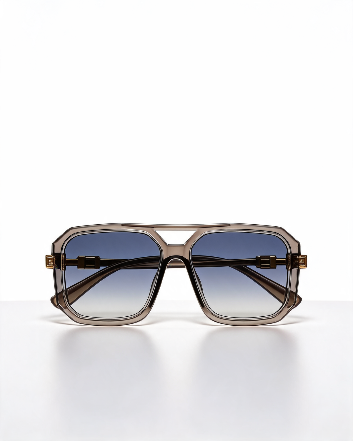 Oversized Square Sunglasses with Gradient Lenses