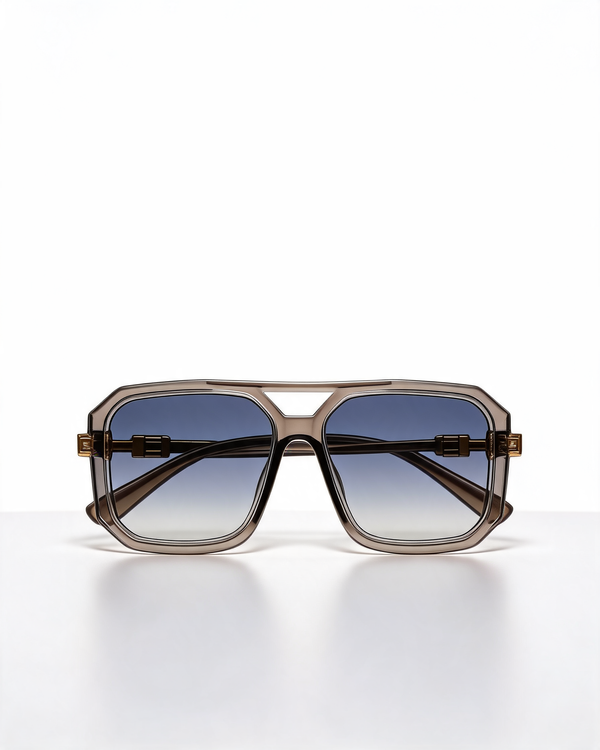 Oversized Square Sunglasses with Gradient Lenses