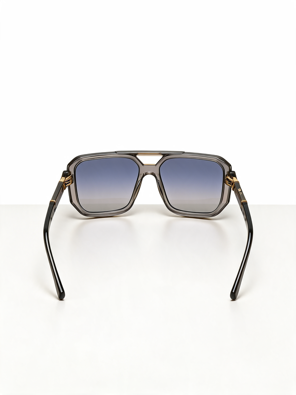 Oversized Square Sunglasses with Gradient Lenses